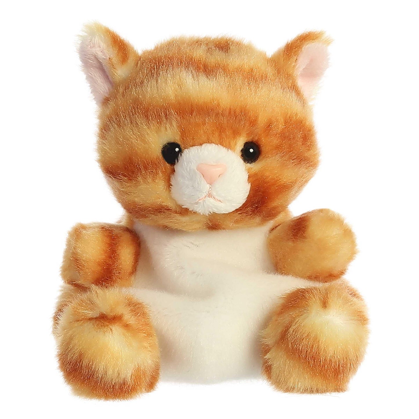 Aurora Meow Kitty Palm Pals Plush — 4.5-Inch Orange Tabby Stuffed Animal