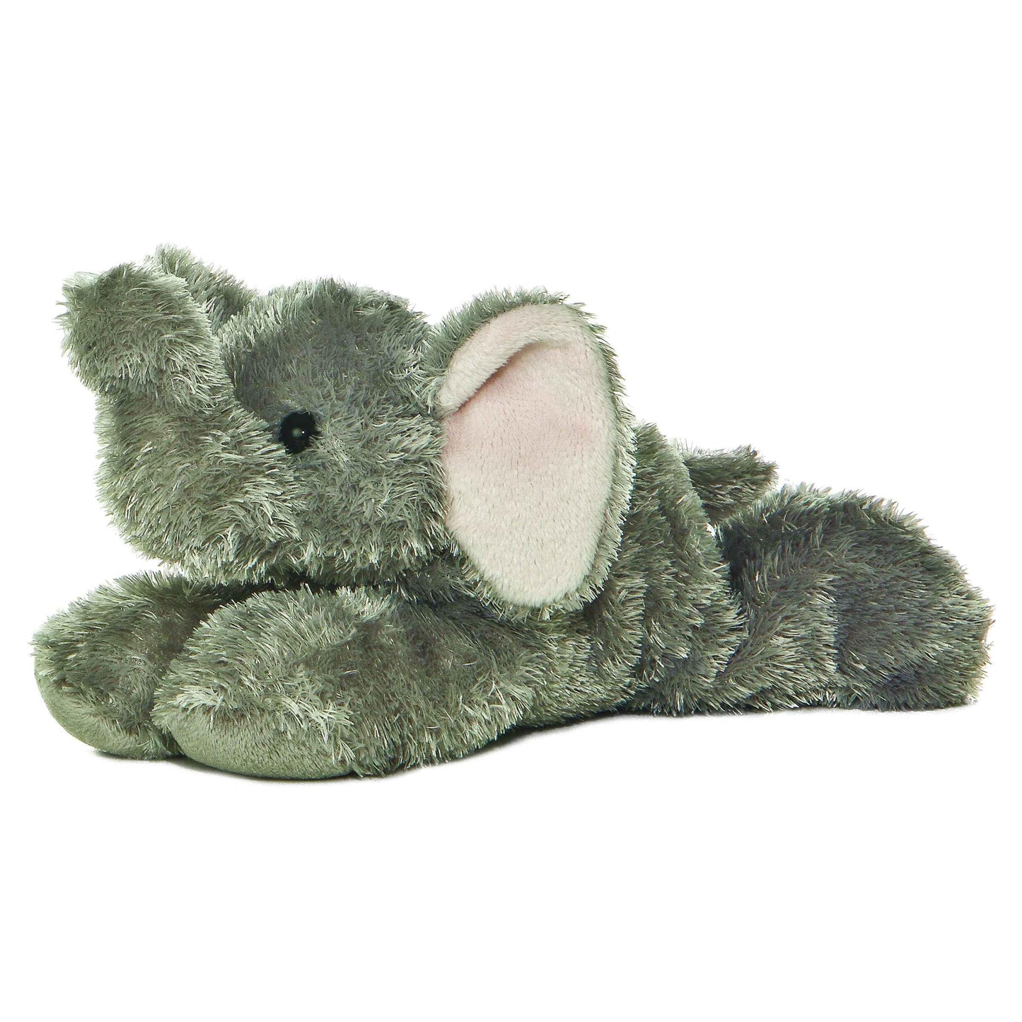 Aurora Mini Flopsie Ellie Plush Elephant — 8-Inch Gray