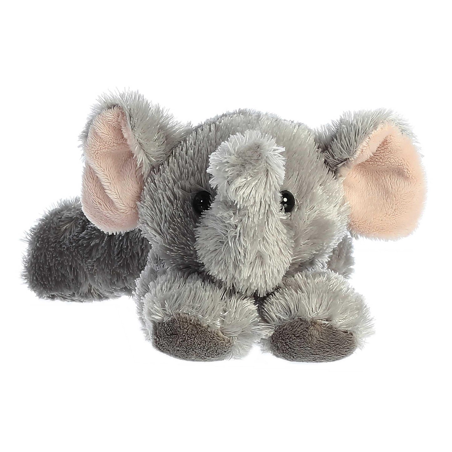 Aurora Mini Flopsie Ellie Plush Elephant — 8-Inch Gray
