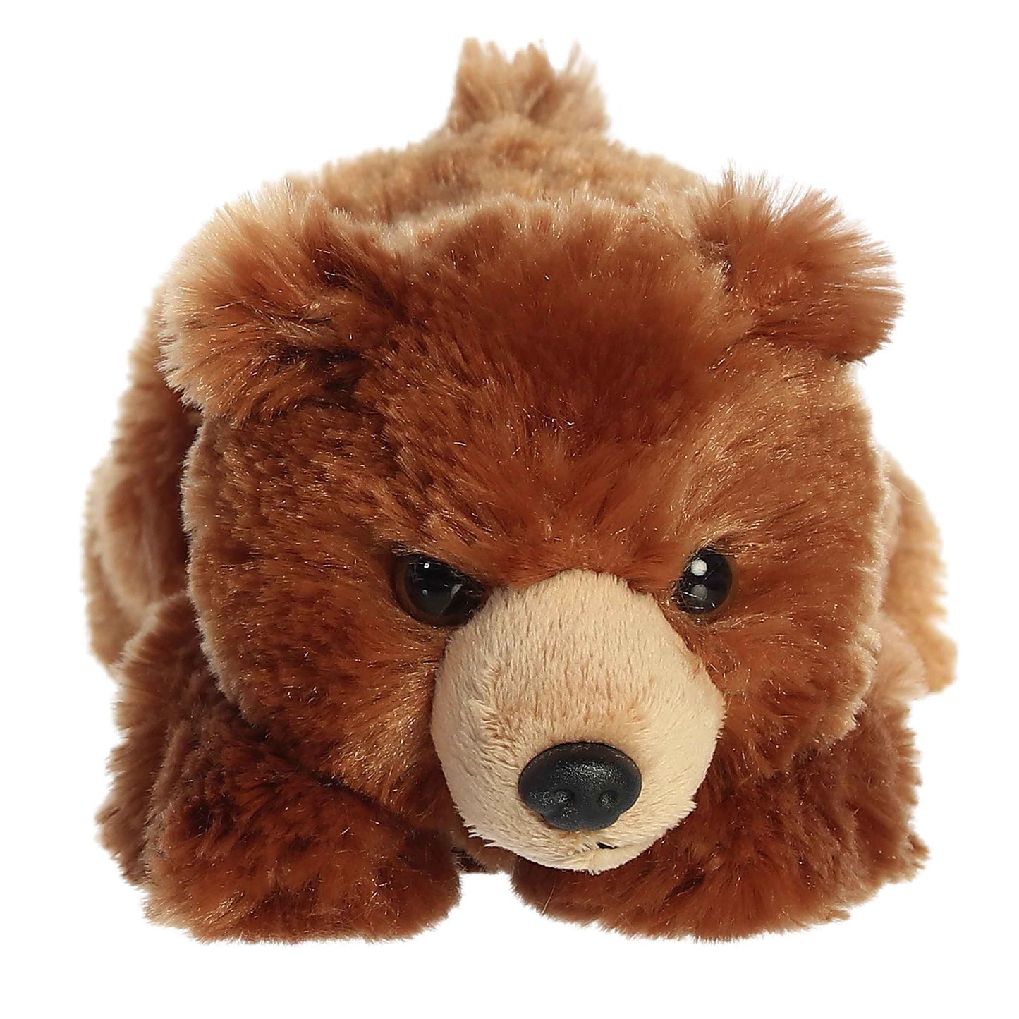 Aurora Mini Flopsie Grizzly Bear Plush - 9-Inch Brown Stuffed Animal