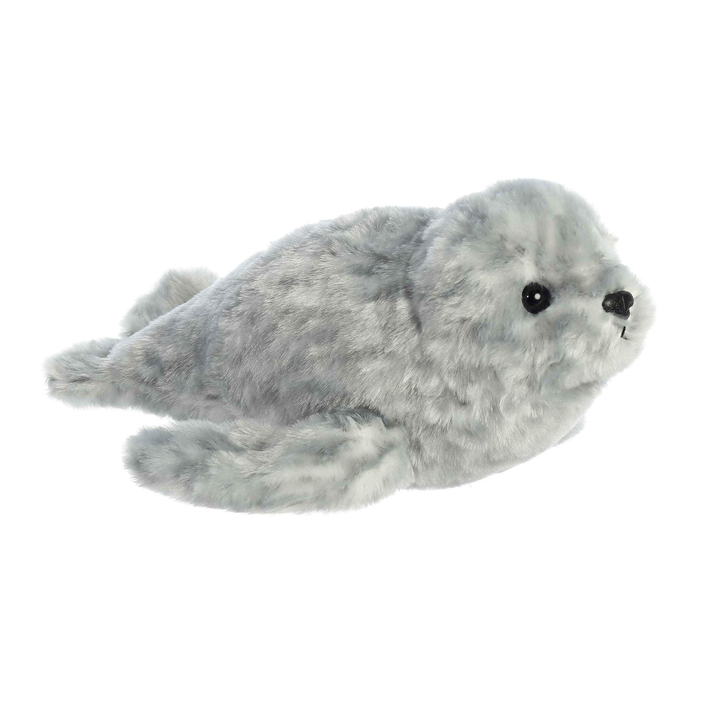 Aurora Adorable Mini Flopsie Harbor Seal Plush — Gray, 8-Inch