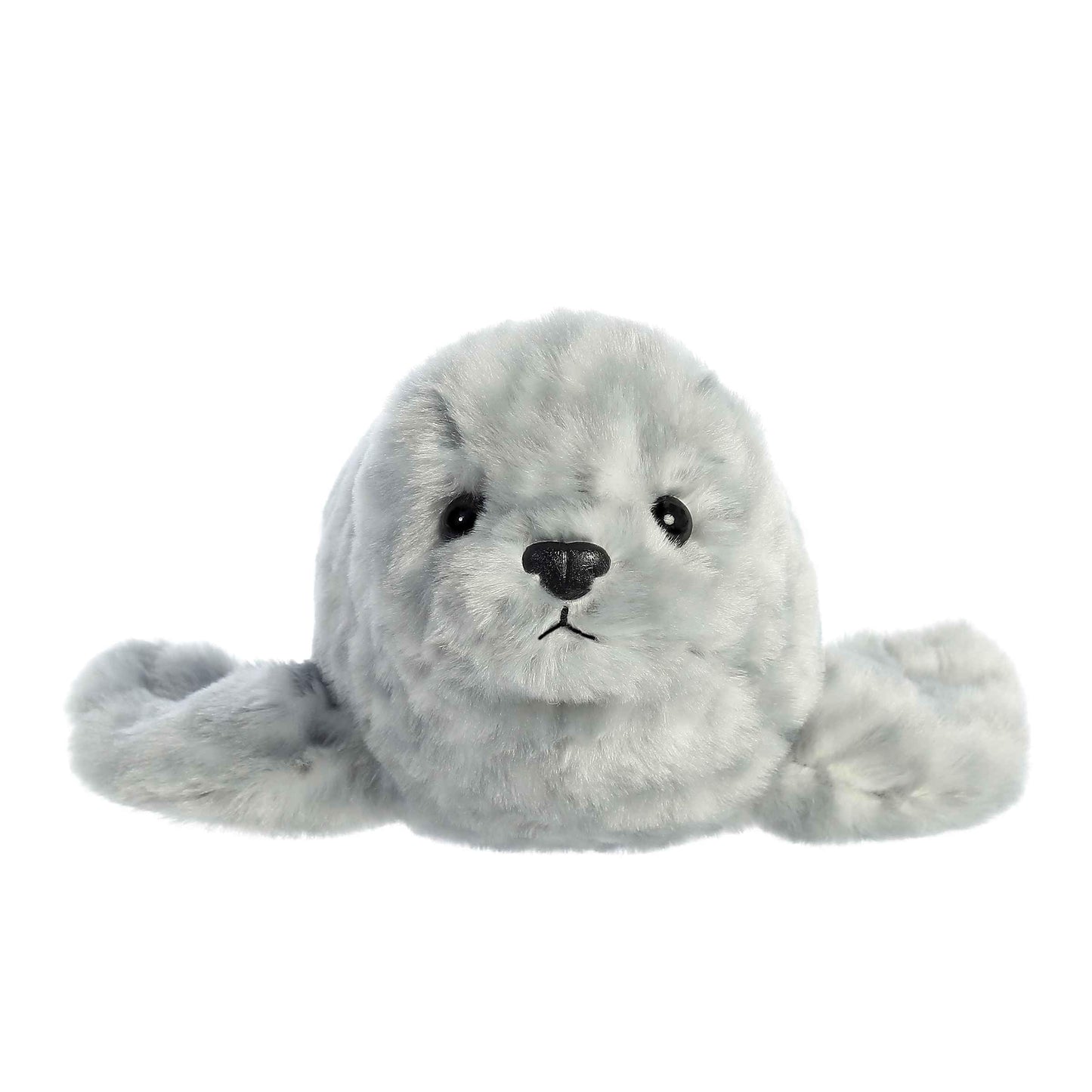 Aurora Adorable Mini Flopsie Harbor Seal Plush — Gray, 8-Inch