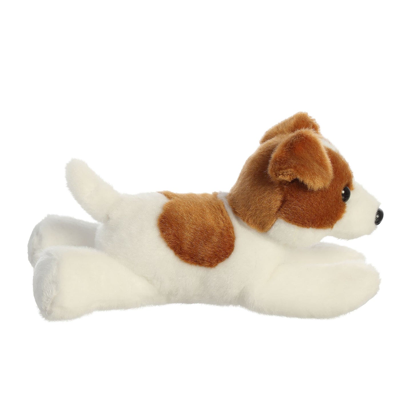 Aurora Adorable Mini Flopsie Jackie Russell Stuffed Animal – 8.5-inch Brown & White Plush