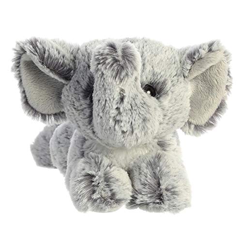 Aurora Mini Flopsie Leroy Elephant Plush – 8-Inch Gray Stuffed Animal