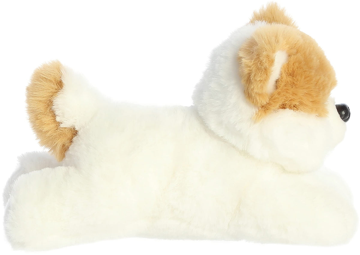 Aurora Pom The Pup Mini Flopsie Plush – 8-Inch White Puppy Toy