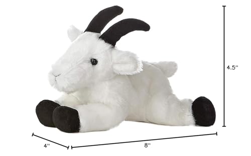 Aurora Adorable Mini Flopsie Rocky Mountain Goat – 8-Inch Plush