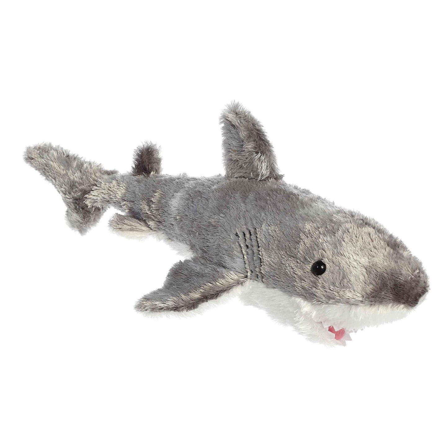 Aurora Adorable Mini Flopsie Samuel Shark Plush – 11-Inch Gray
