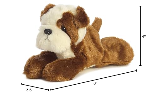 Aurora Adorable Mini Flopsie Semper Fi Bulldog Plush – 8 Inch Cuddle Toy for Kids & Families