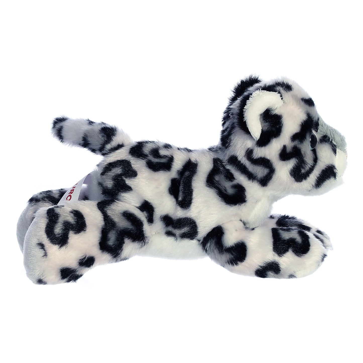 Aurora Adorable Mini Flopsie Snow Leopard Plush – 8-Inch Gray & White Cuddle Toy