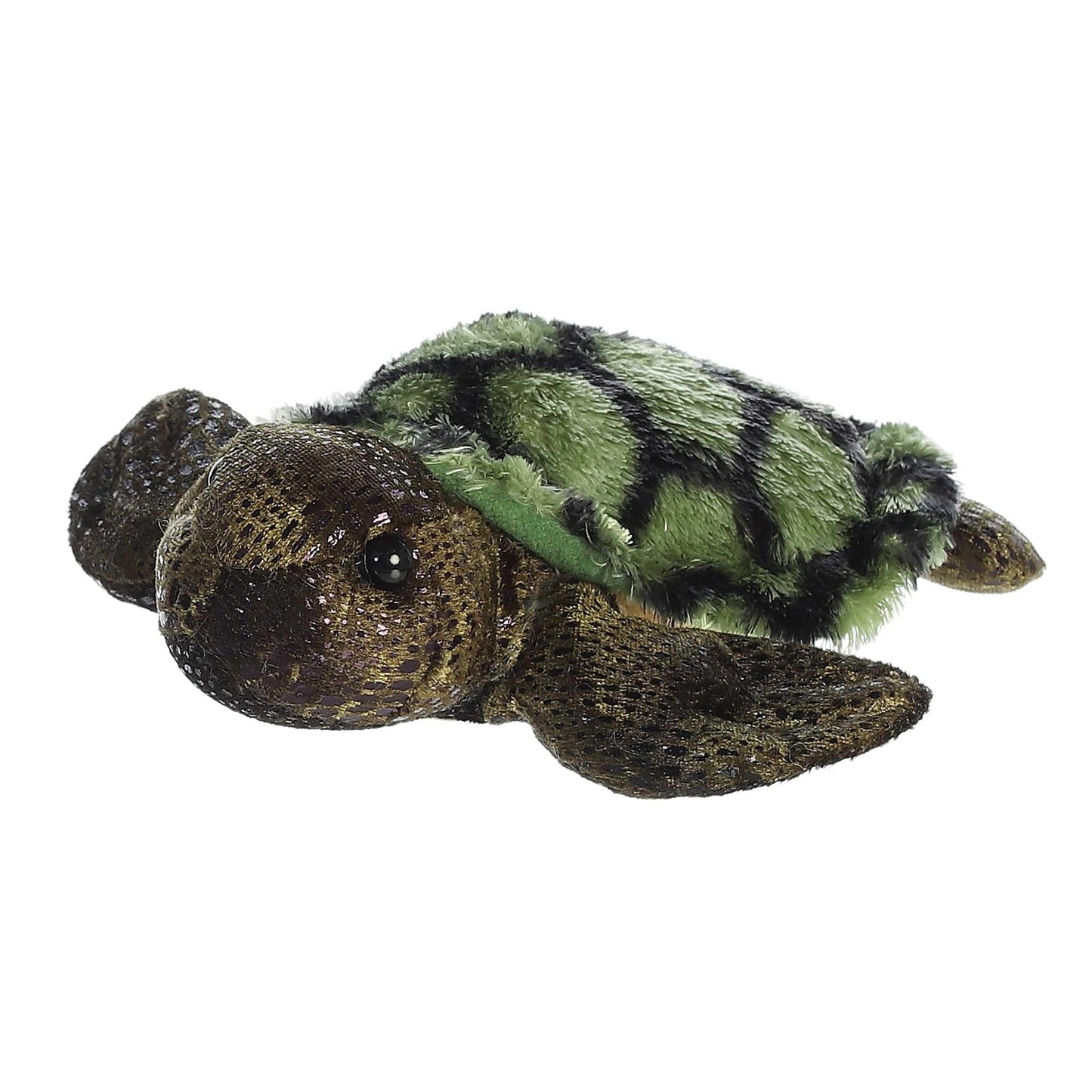 Aurora Adorable Mini Flopsie Splish-Splash Sea Turtle Plush - 7.5-Inch Green Cuddle Buddy