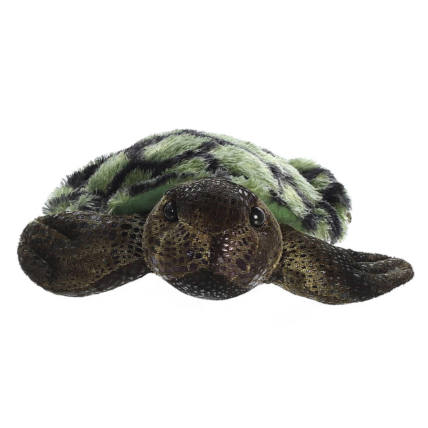 Aurora Adorable Mini Flopsie Splish-Splash Sea Turtle Plush - 7.5-Inch Green Cuddle Buddy