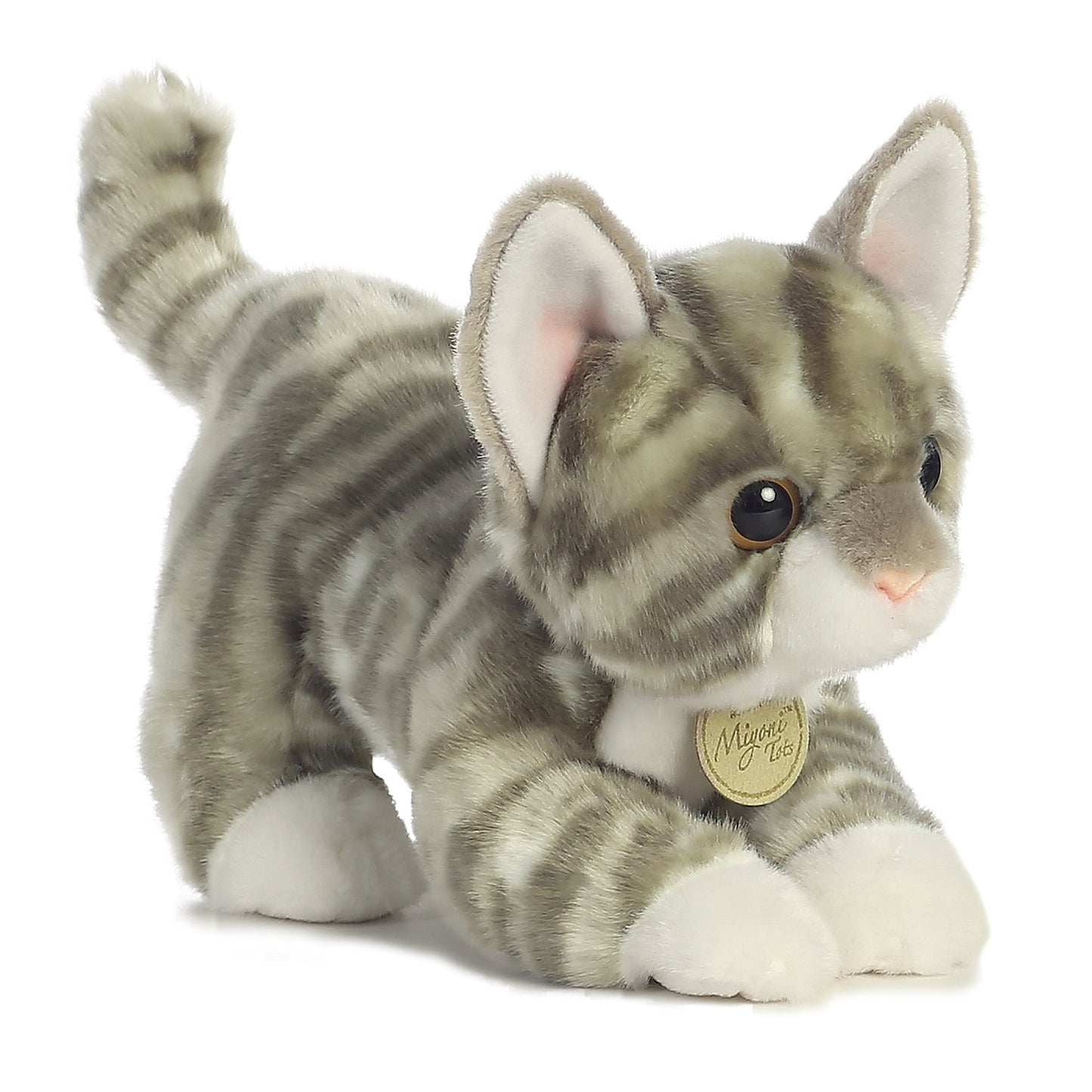 Aurora Miyoni 9-Inch Grey Tabby Kitten Plush Toy