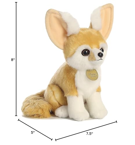 Aurora Miyoni Fennec Fox Plush – Realistic, Hand-Stitched 8-Inch Brown Plush for Bedrooms & Classrooms