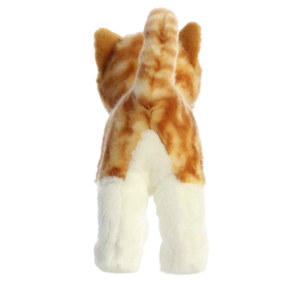 Aurora Miyoni Orange Tabby Cat Plush - 9-Inch Realistic Hand-Stitched Stuffed Animal