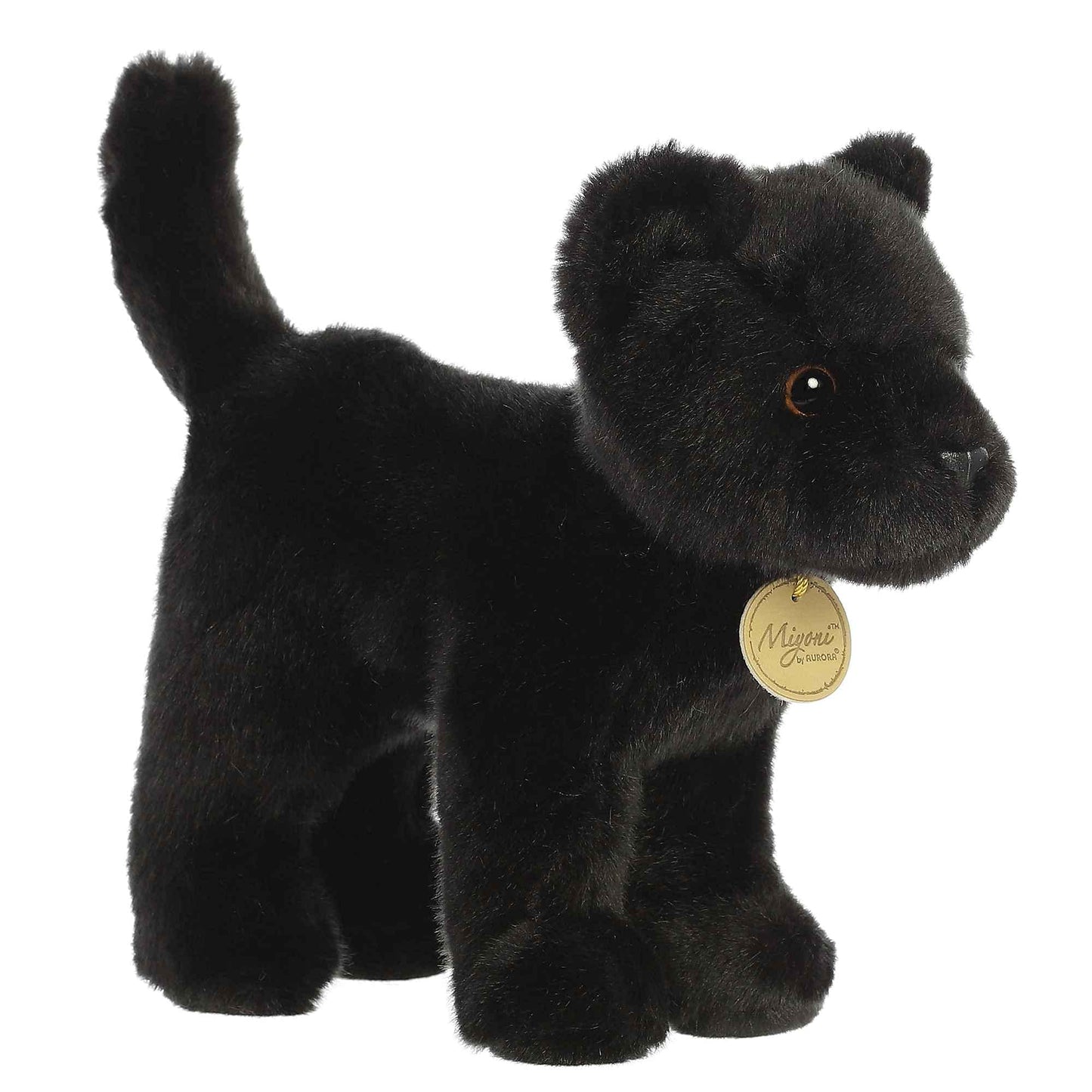 Aurora Miyoni Panther Plush – Realistic Black Panther Stuffed Animal, 9.5 Inches, Hand-Stitched