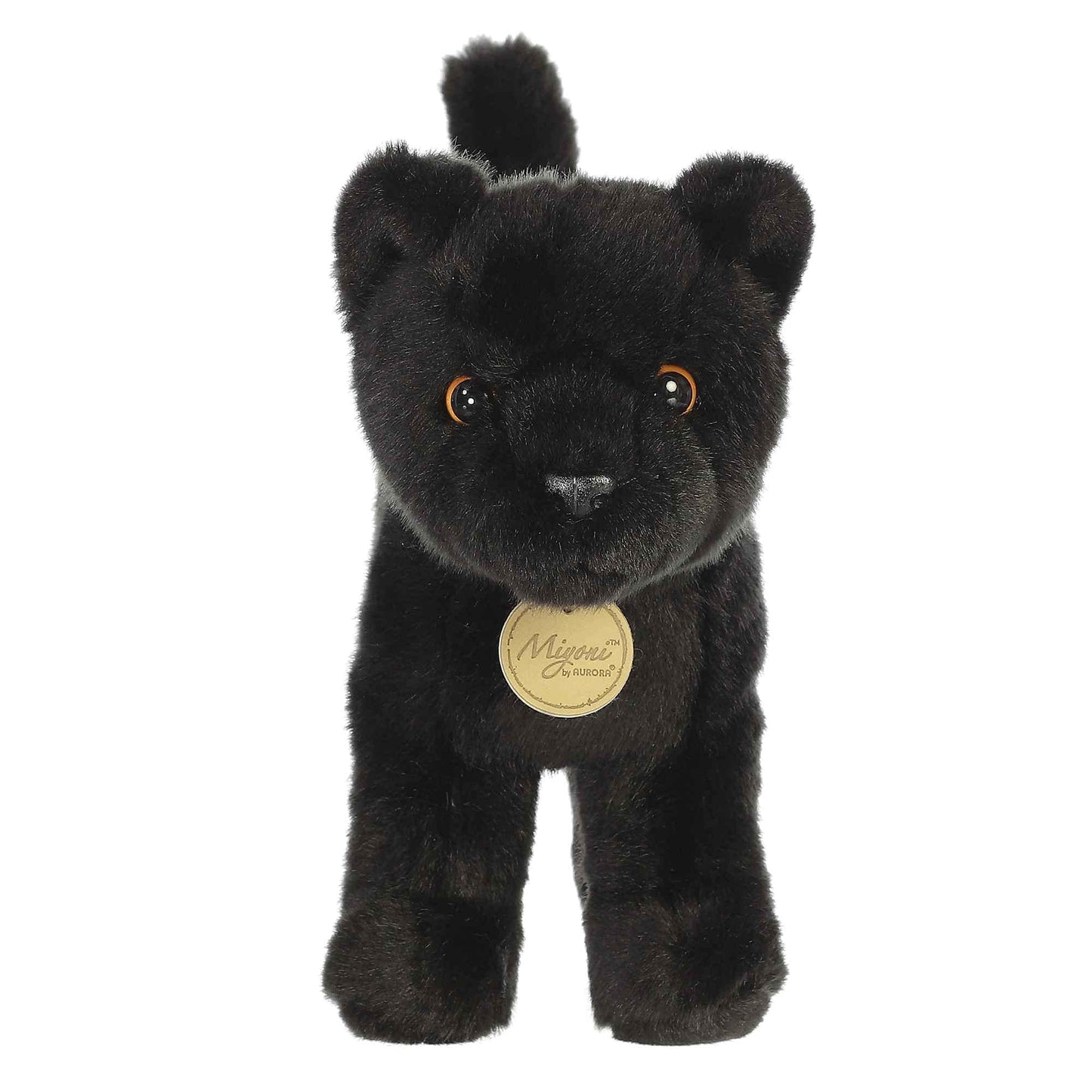 Aurora Miyoni Panther Plush – Realistic Black Panther Stuffed Animal, 9.5 Inches, Hand-Stitched