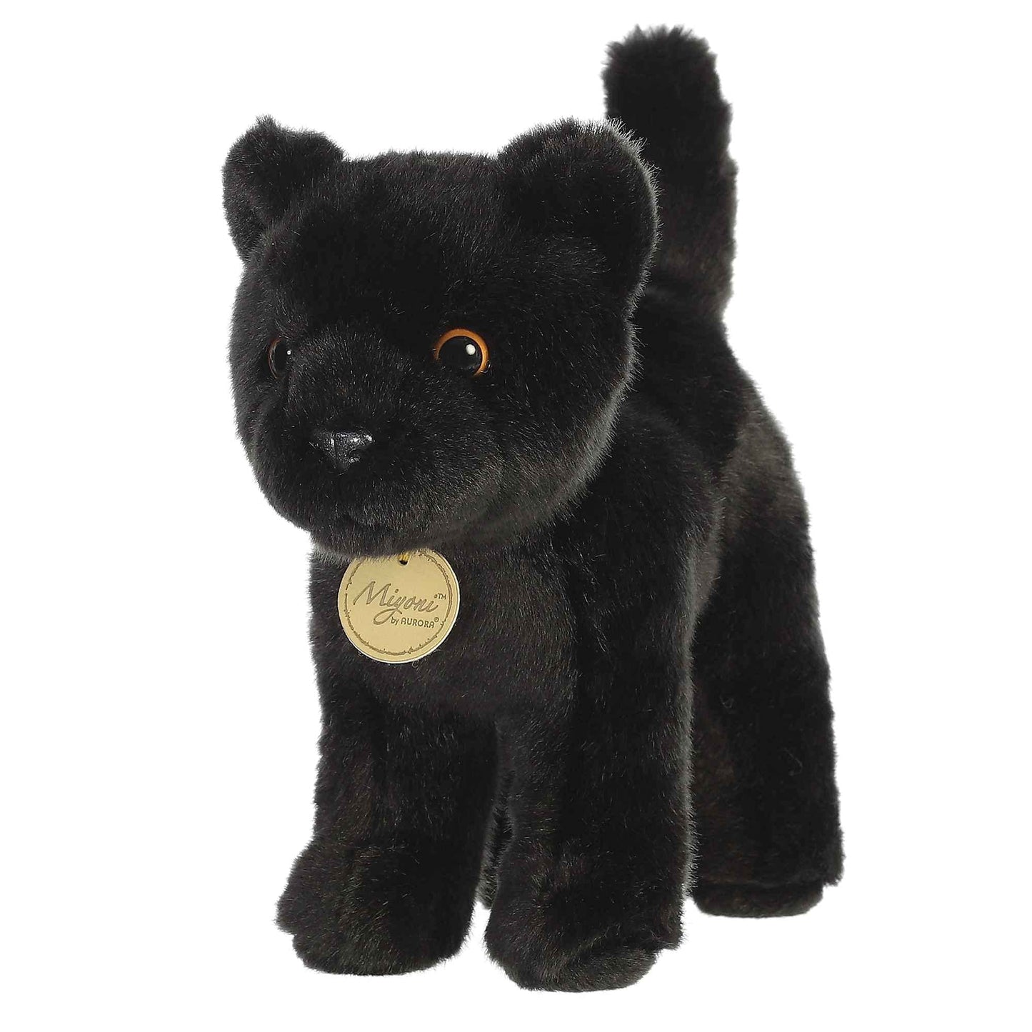 Aurora Miyoni Panther Plush – Realistic Black Panther Stuffed Animal, 9.5 Inches, Hand-Stitched