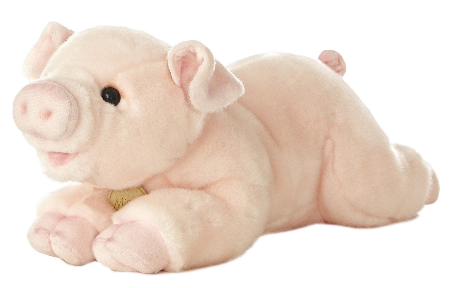 Aurora Miyoni Realistic Pig Plush - 16in Pink, Hand-Stitched, Bean-Pellet