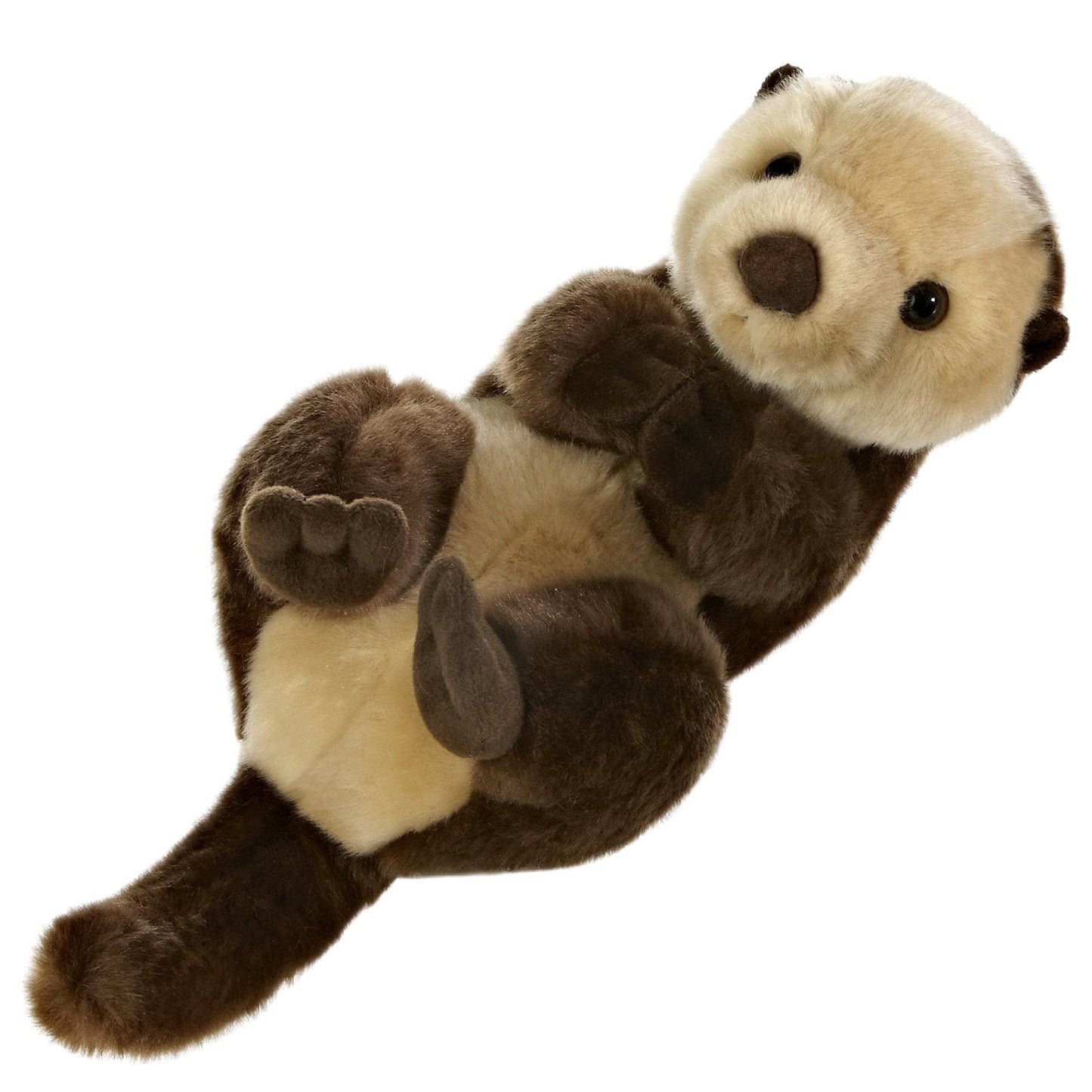 Aurora Realistic Miyoni Sea Otter Plush — 10-Inch Brown Stuffed Animal for Bedrooms & Classrooms