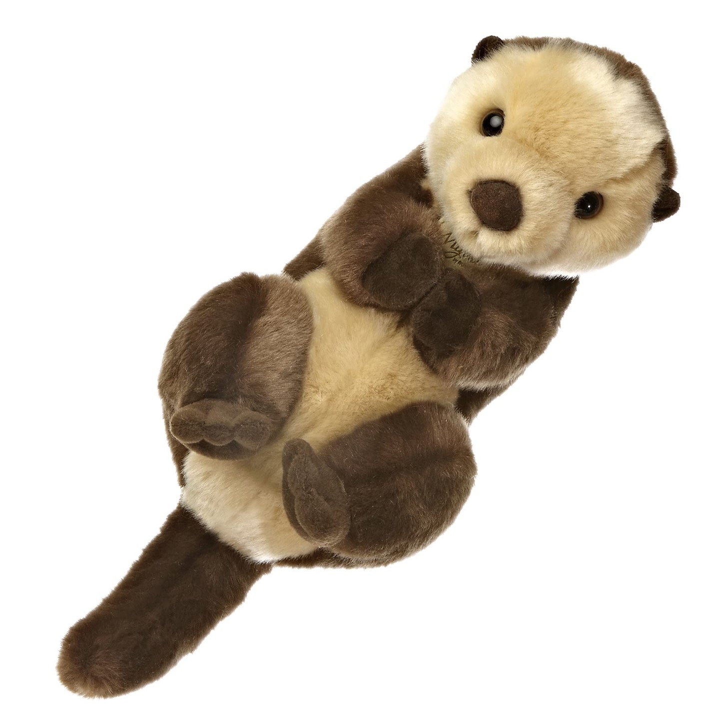 Aurora Realistic Miyoni Sea Otter Plush — 10-Inch Brown Stuffed Animal for Bedrooms & Classrooms
