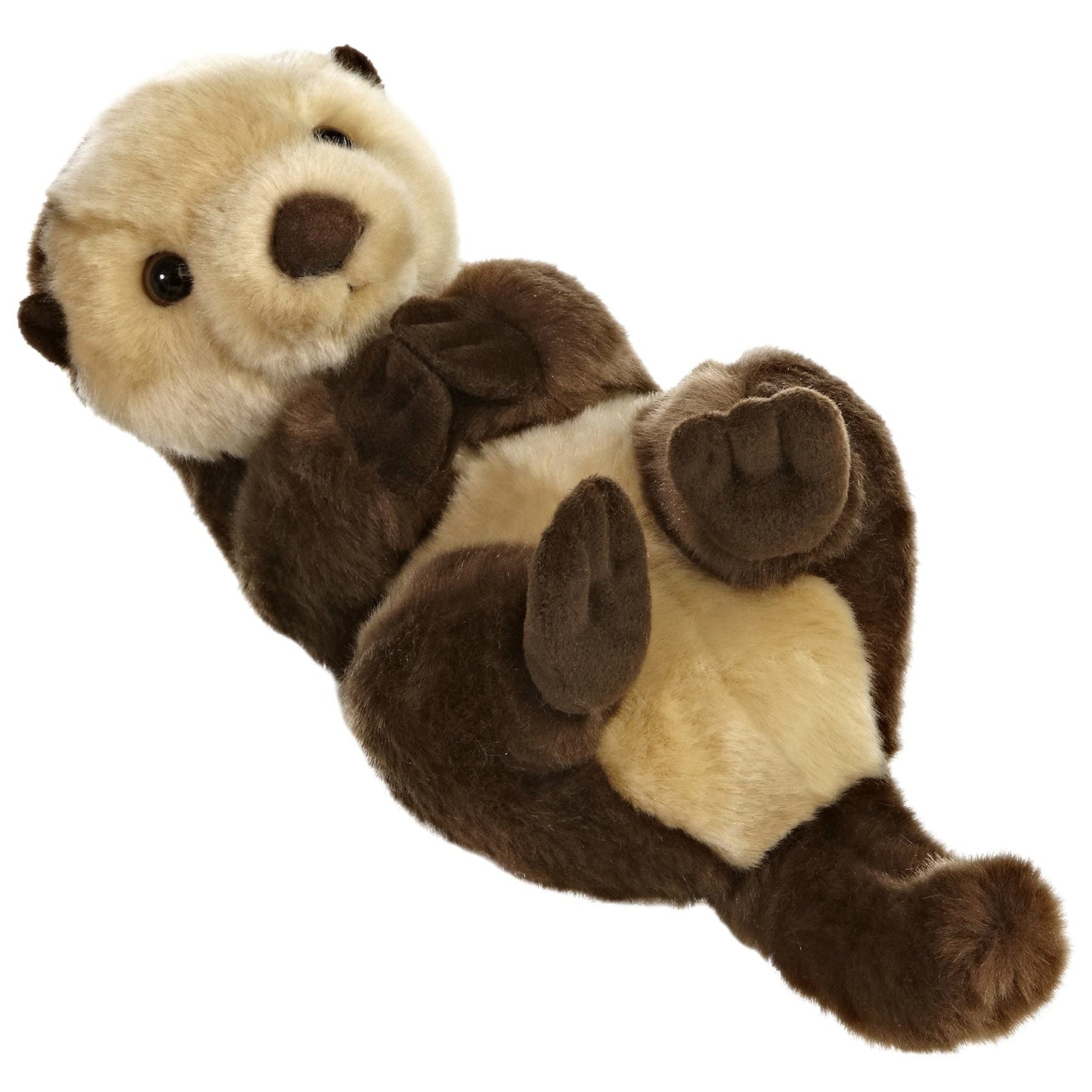Aurora Realistic Miyoni Sea Otter Plush — 10-Inch Brown Stuffed Animal for Bedrooms & Classrooms