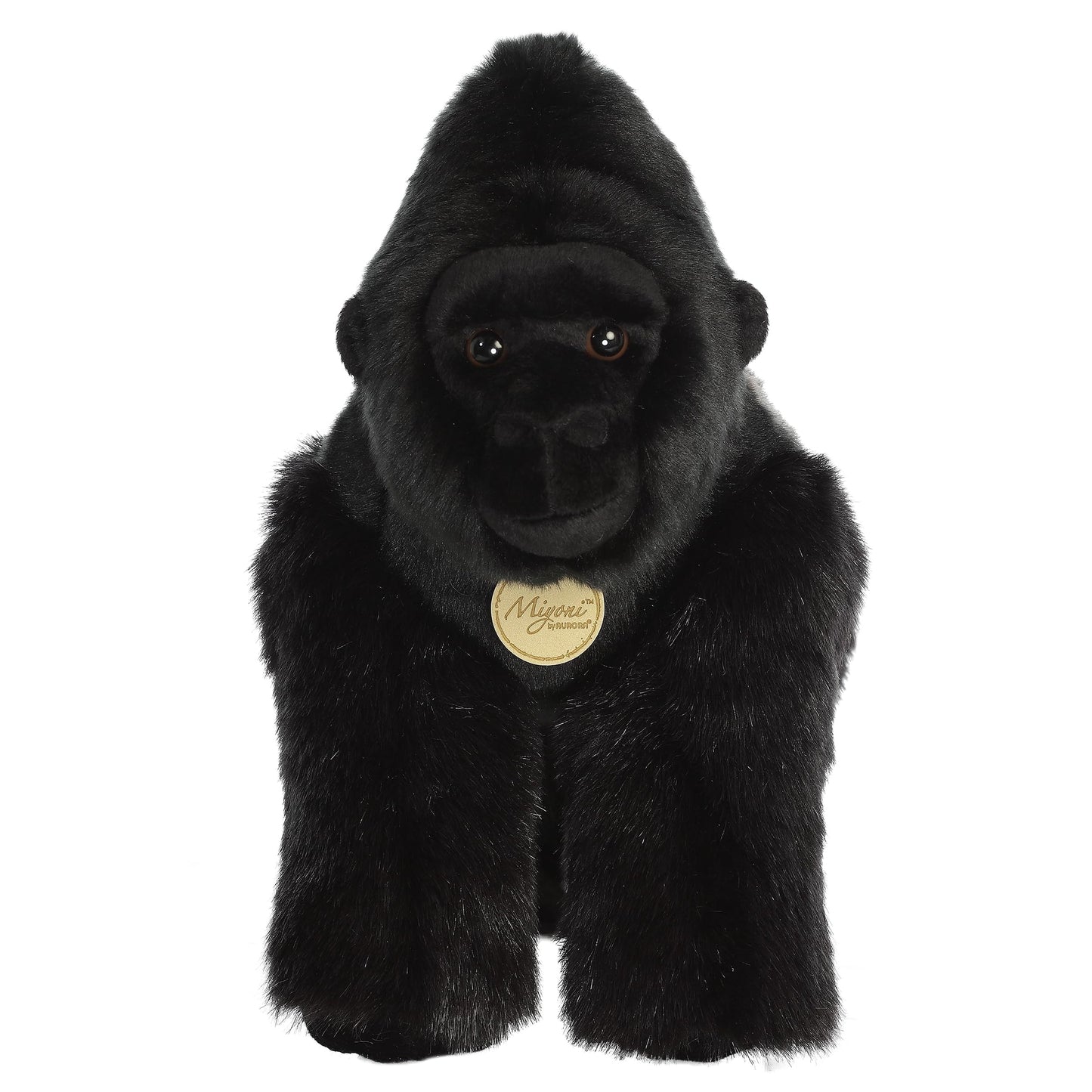 Aurora Miyoni Realistic Silverback Gorilla Plush – 12-Inch Lifelike Companion