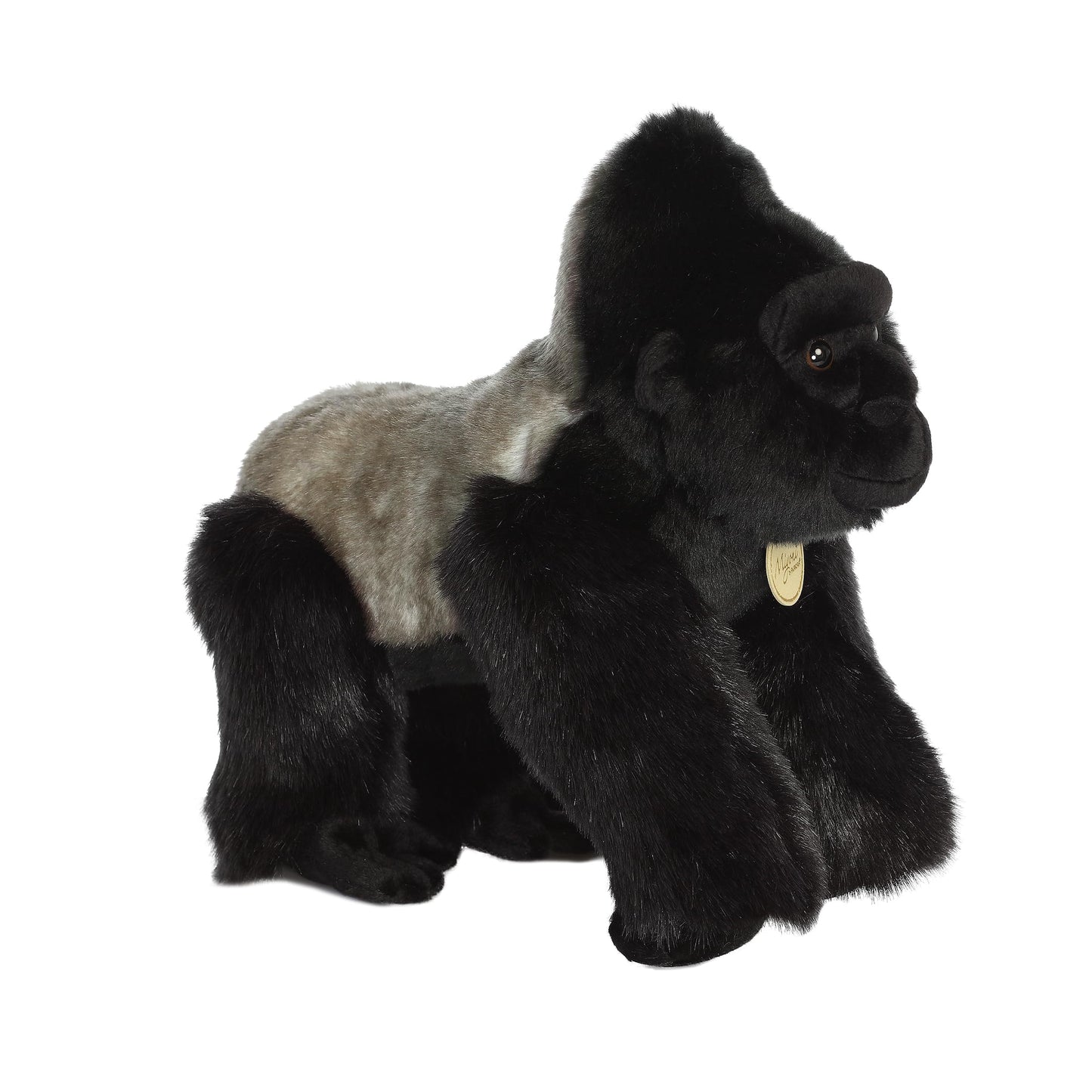 Aurora Miyoni Realistic Silverback Gorilla Plush – 12-Inch Lifelike Companion