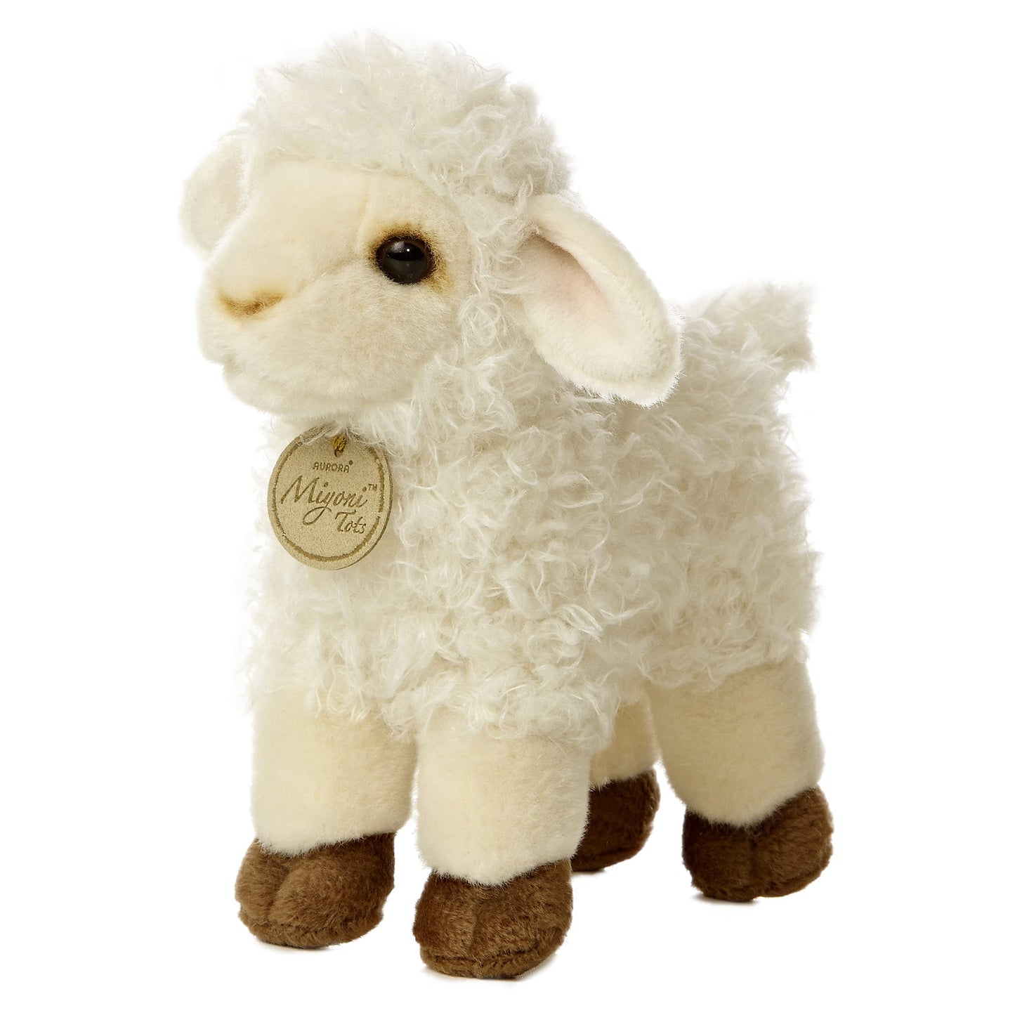 Aurora Miyoni Tots Baby Lamb Plush – 7-Inch, Realistic Detail, Premium Hand-Stitched Craft