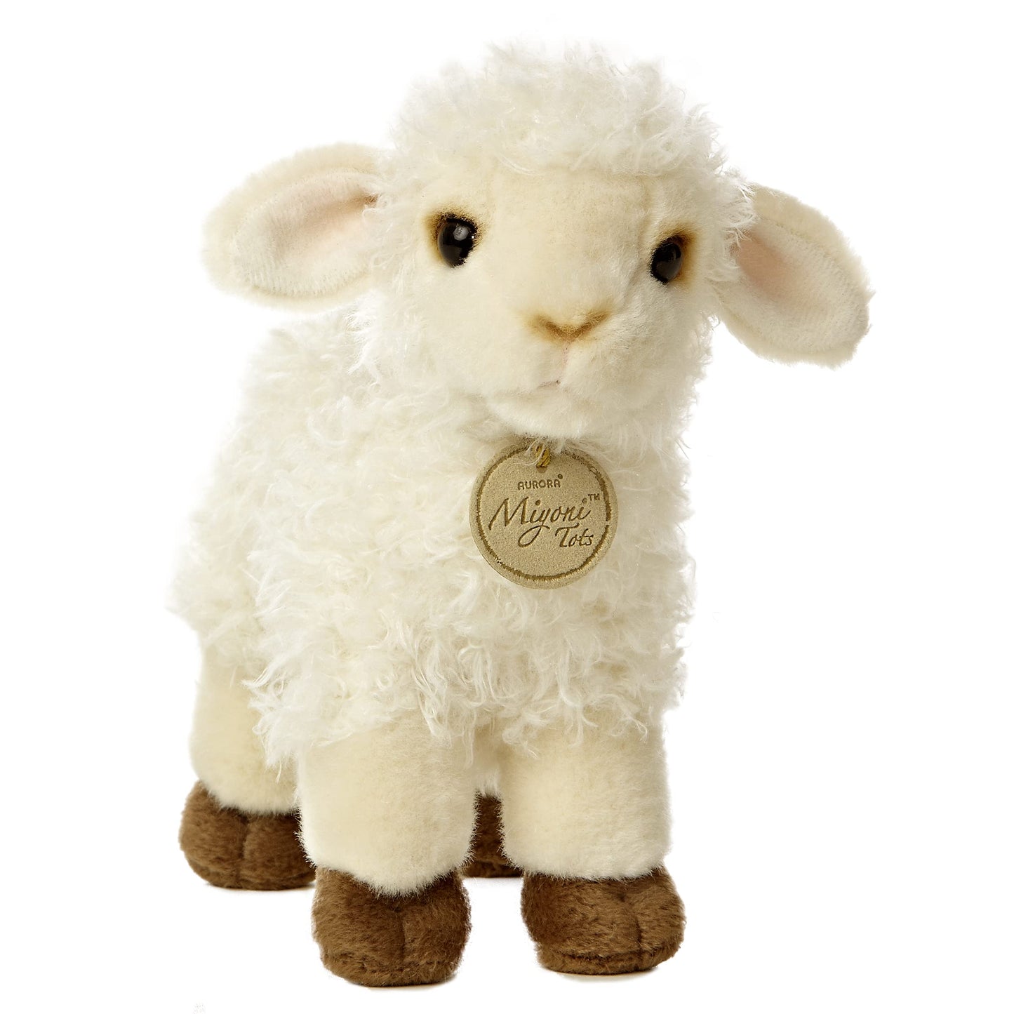 Aurora Miyoni Tots Baby Lamb Plush – 7-Inch, Realistic Detail, Premium Hand-Stitched Craft
