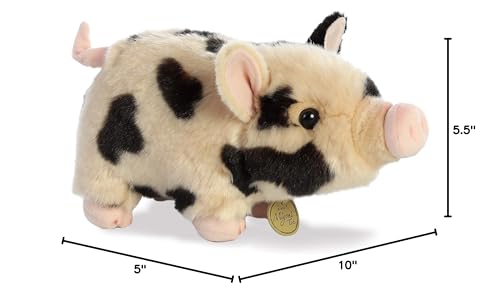 Aurora Miyoni Tots Piglet Plush – 11 Inch Cream with Black Spots