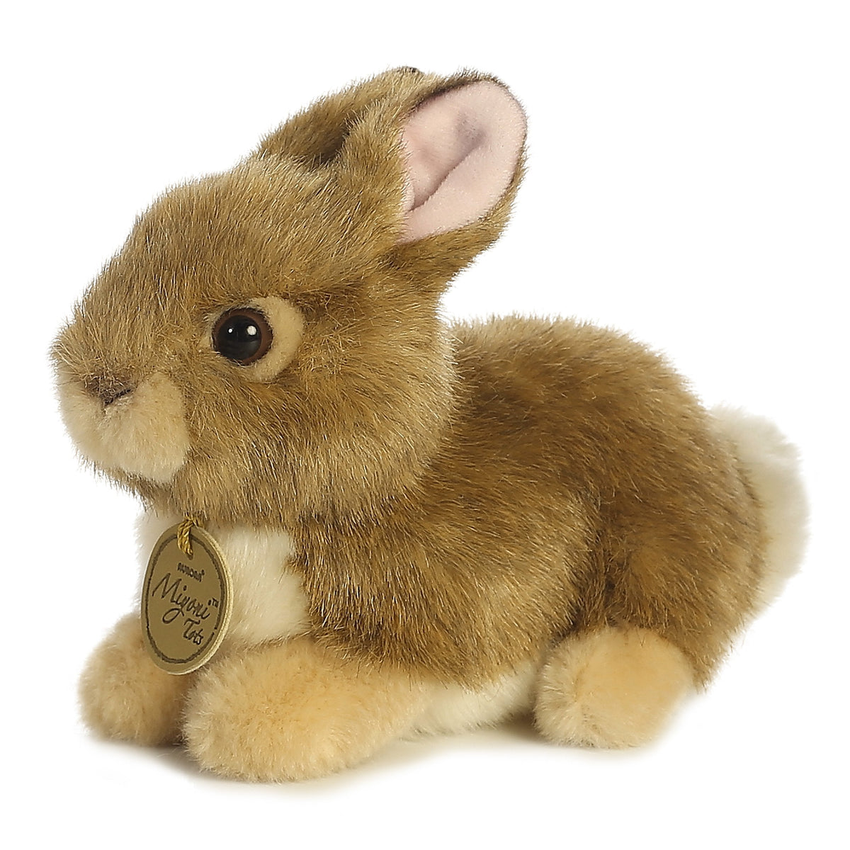 Aurora Adorable Miyoni Tots Baby Bunny Stuffed Animal – 7-Inch Brown