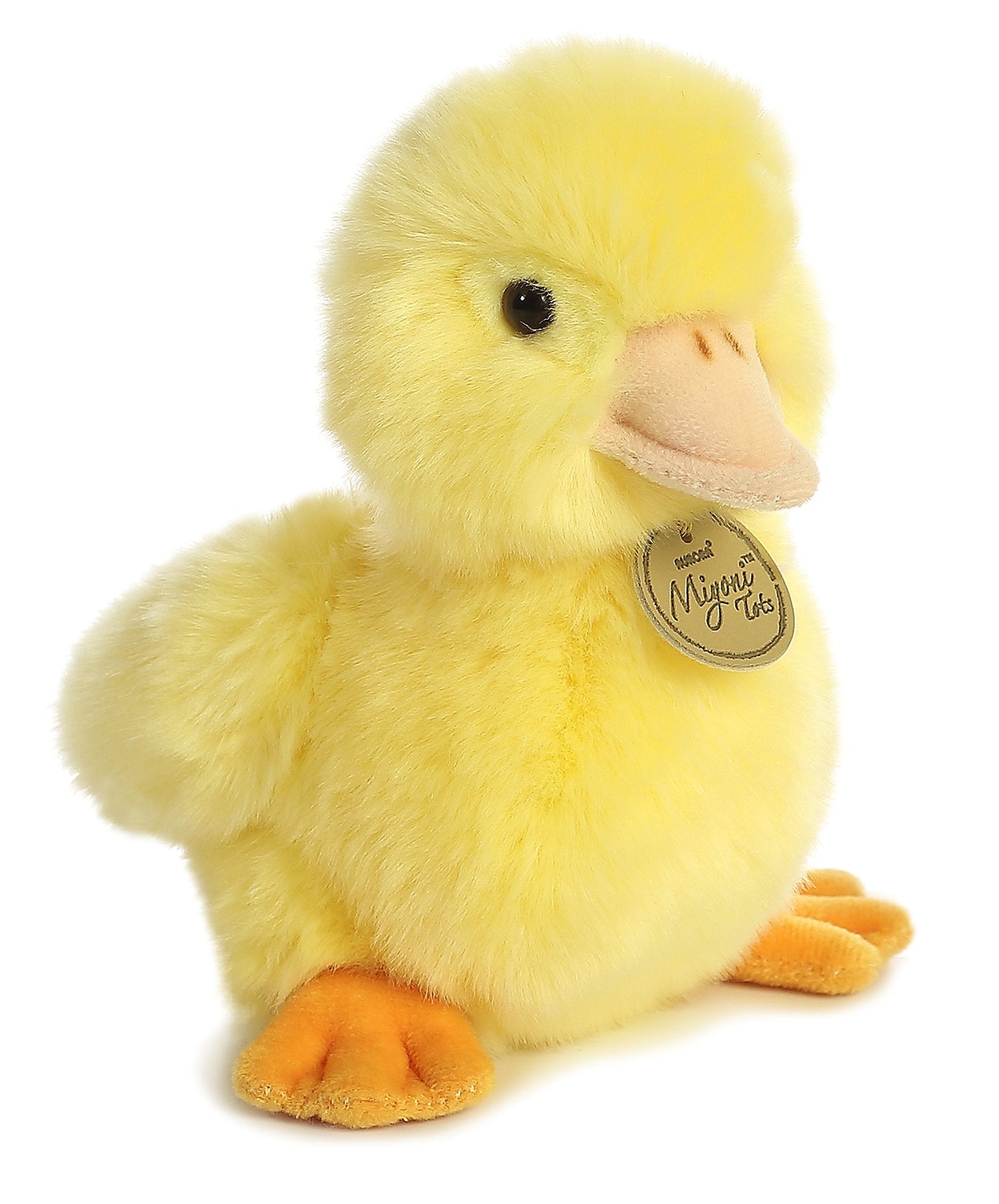 Aurora Miyoni Tots Duckling Plush — Realistic 7.5-Inch Yellow Toy