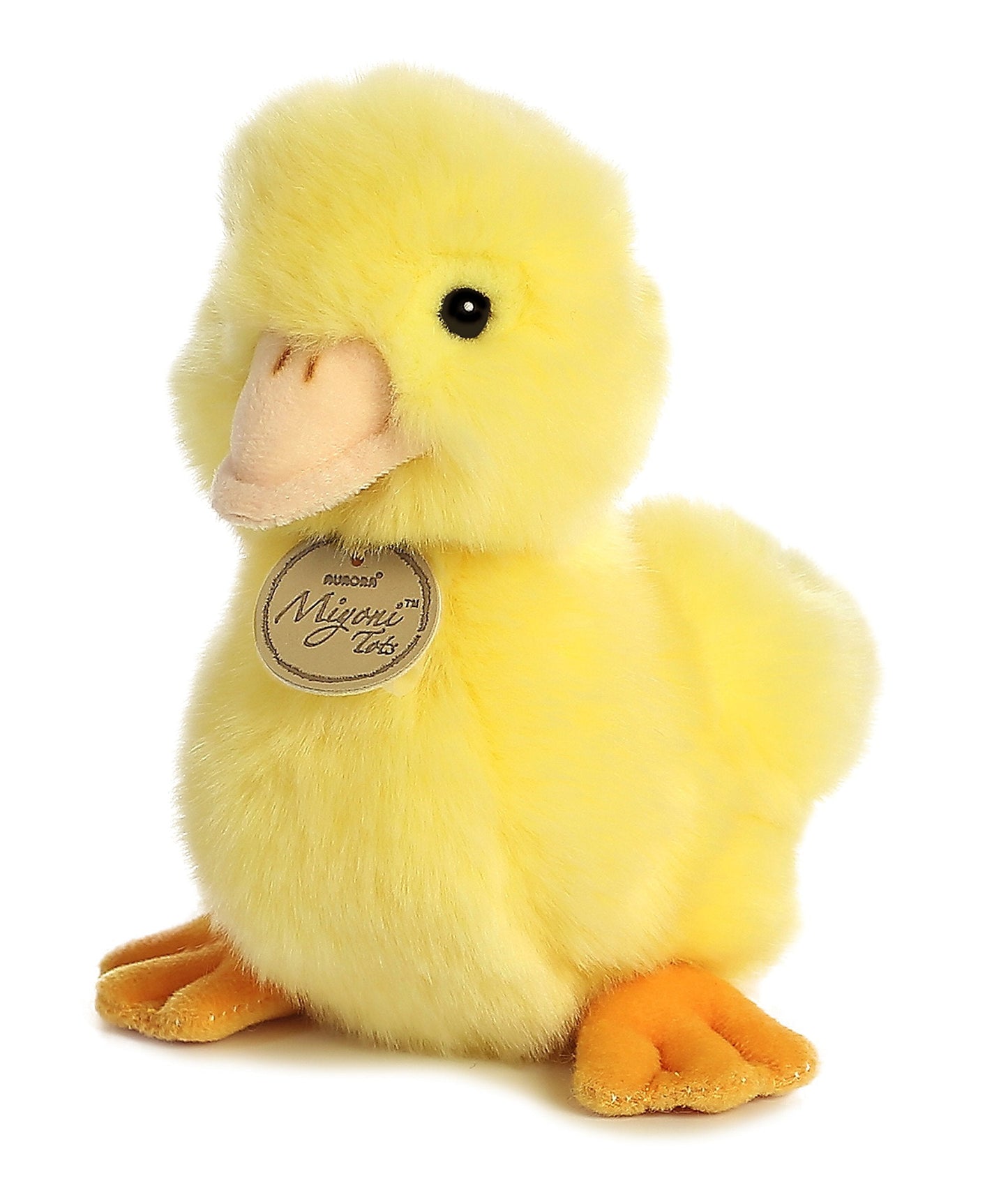 Aurora Miyoni Tots Duckling Plush — Realistic 7.5-Inch Yellow Toy