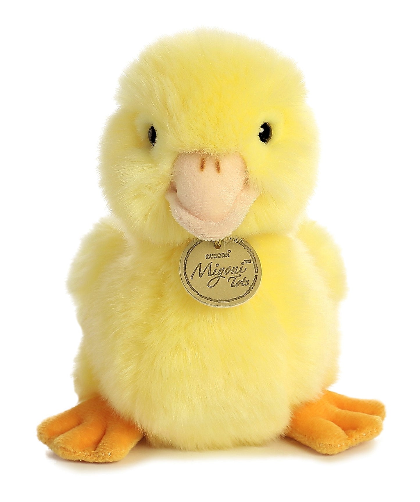 Aurora Miyoni Tots Duckling Plush — Realistic 7.5-Inch Yellow Toy