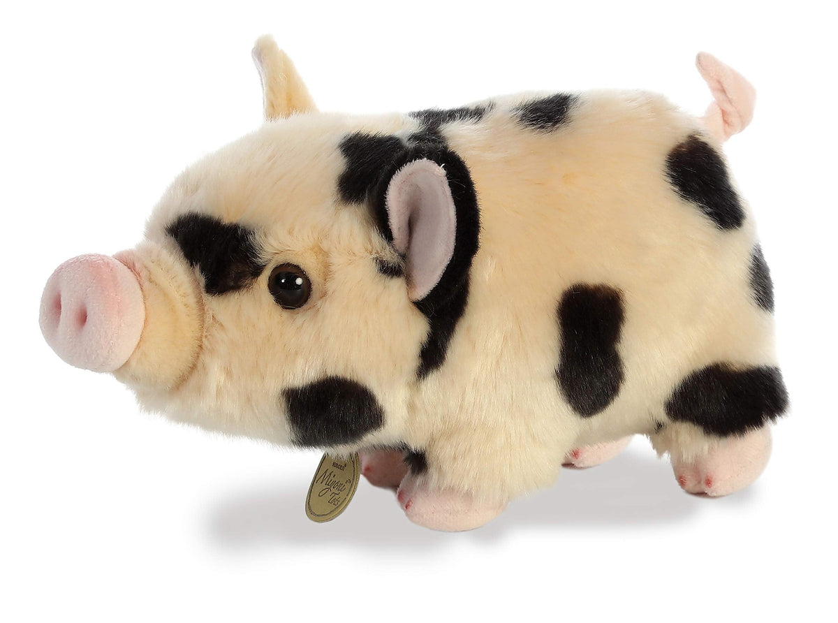 Aurora Miyoni Tots Piglet Plush – 11 Inch Cream with Black Spots