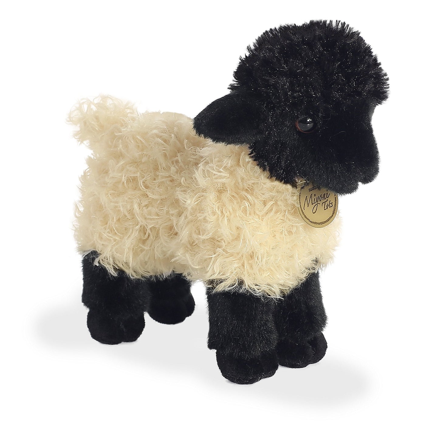 Aurora Adorable Miyoni Tots Suffolk Lamb – White Plush Toy, 8.5 Inches | Realistic Detail