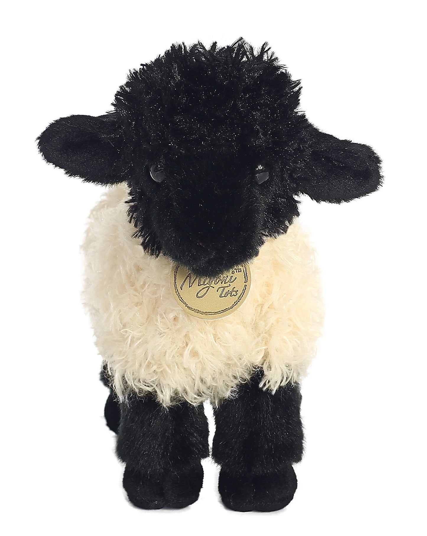 Aurora Adorable Miyoni Tots Suffolk Lamb – White Plush Toy, 8.5 Inches | Realistic Detail