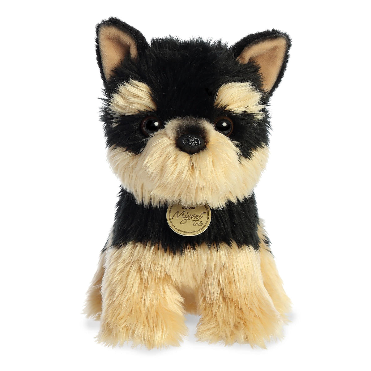 Aurora Miyoni Tots Yorkie Pup Plush – 8-Inch Brown Yorkie Stuffed Animal with Realistic Details