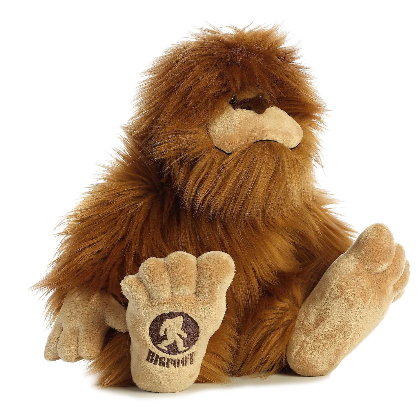 Aurora Mysterious Fantasy Big Foot Stuffed Animal – 16.5-Inch Brown Plush