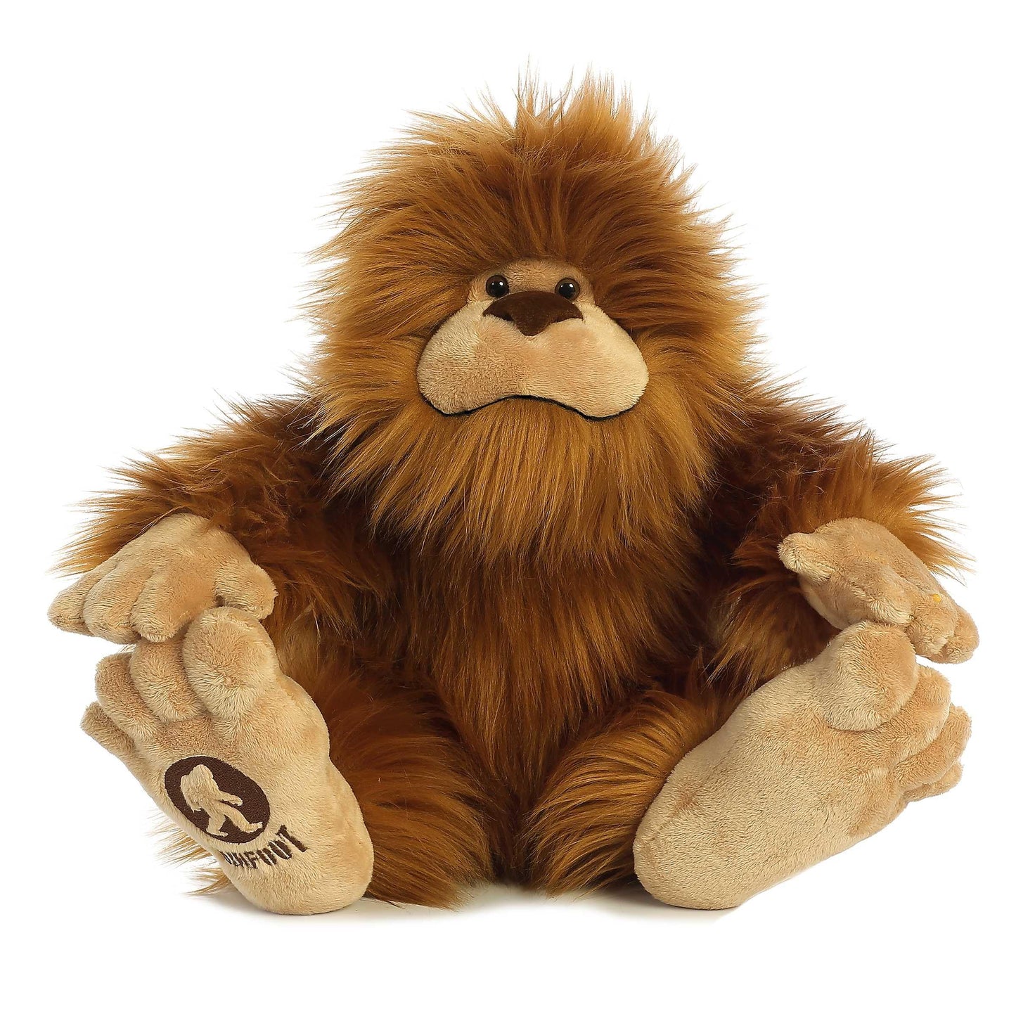 Aurora Mysterious Fantasy Big Foot Stuffed Animal – 16.5-Inch Brown Plush