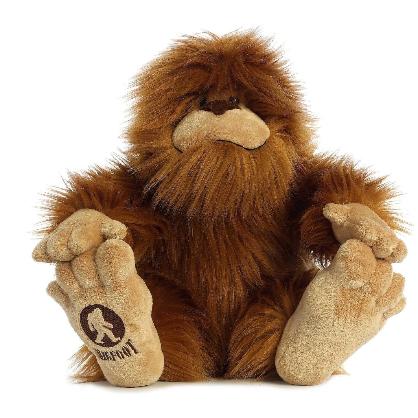 Aurora Mysterious Fantasy Big Foot Stuffed Animal – 16.5-Inch Brown Plush