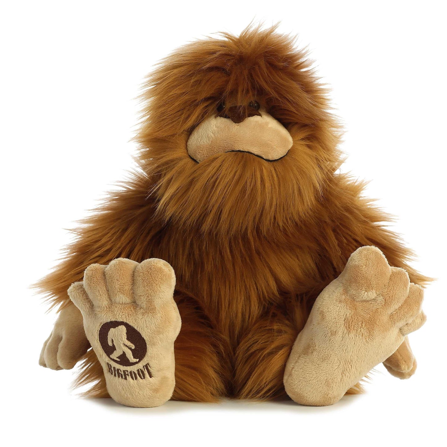 Aurora Mysterious Fantasy Big Foot Stuffed Animal – 16.5-Inch Brown Plush