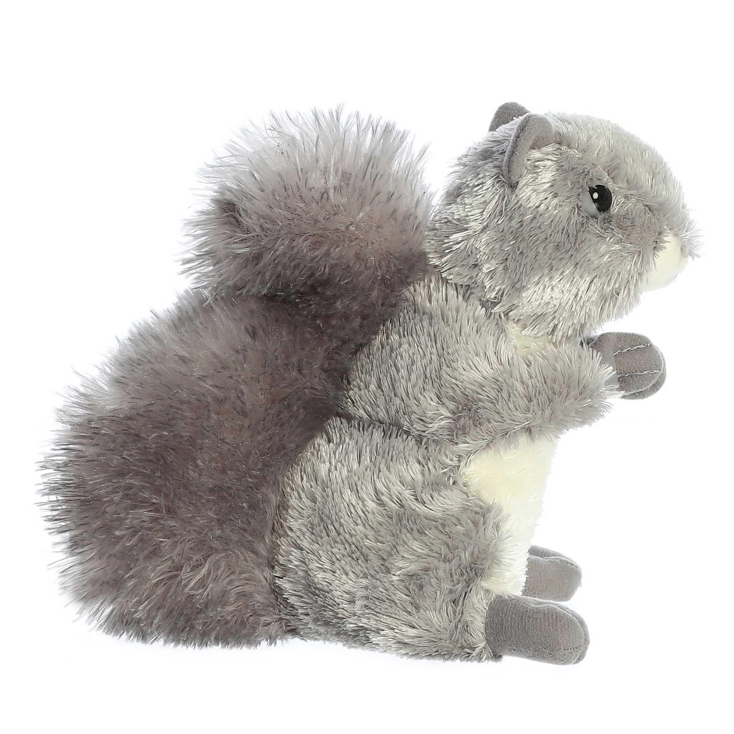 Aurora Nutty Mini Flopsie Squirrel Plush – 6-Inch Grey Toy for All Ages | Aurora World
