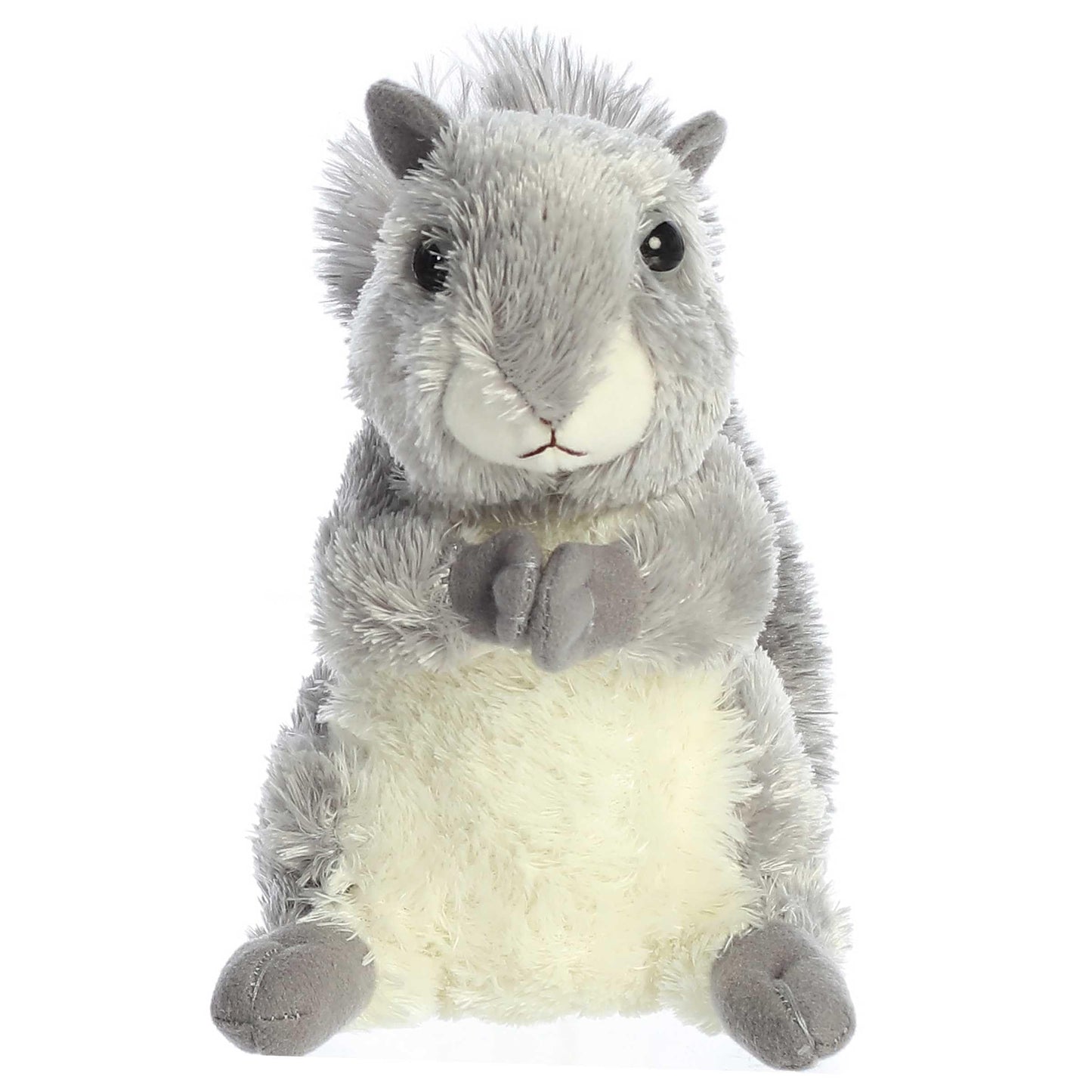 Aurora Nutty Mini Flopsie Squirrel Plush – 6-Inch Grey Toy for All Ages | Aurora World