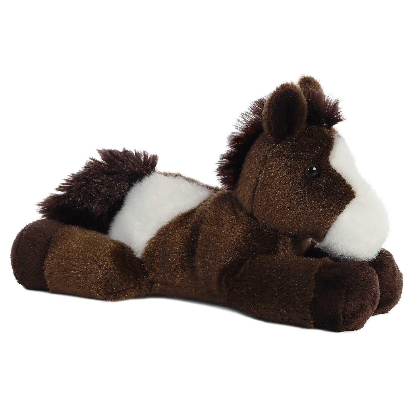 Aurora Adorable Mini Flopsie Paint Stuffed Horse - 8-Inch Brown Plush for All Ages