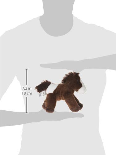 Aurora Adorable Mini Flopsie Paint Stuffed Horse - 8-Inch Brown Plush for All Ages