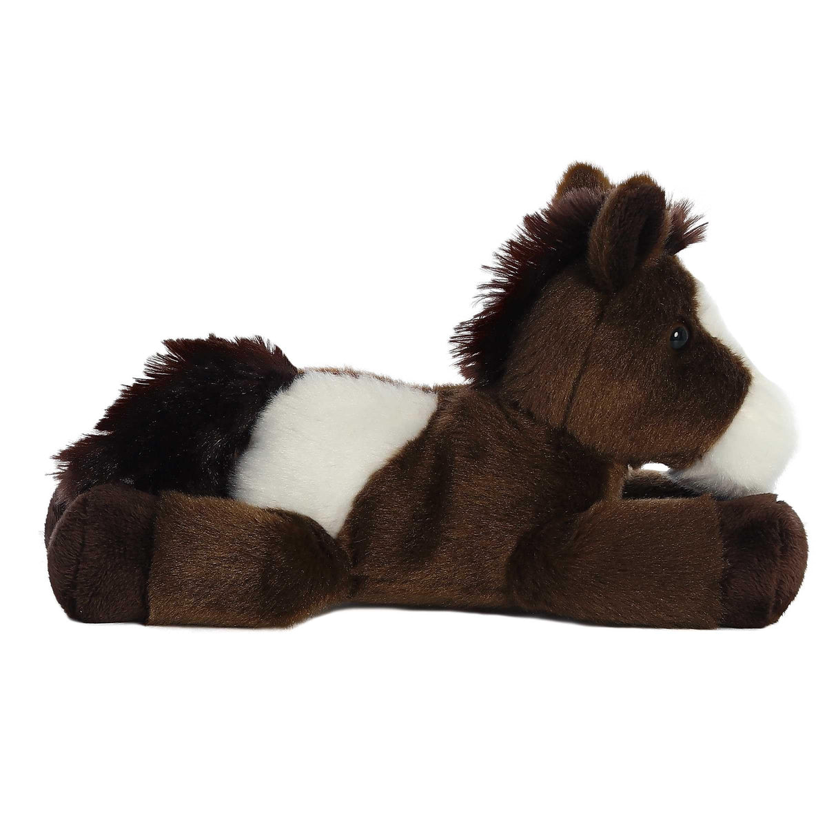 Aurora Adorable Mini Flopsie Paint Stuffed Horse - 8-Inch Brown Plush for All Ages