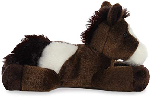 Aurora Adorable Mini Flopsie Paint Stuffed Horse - 8-Inch Brown Plush for All Ages