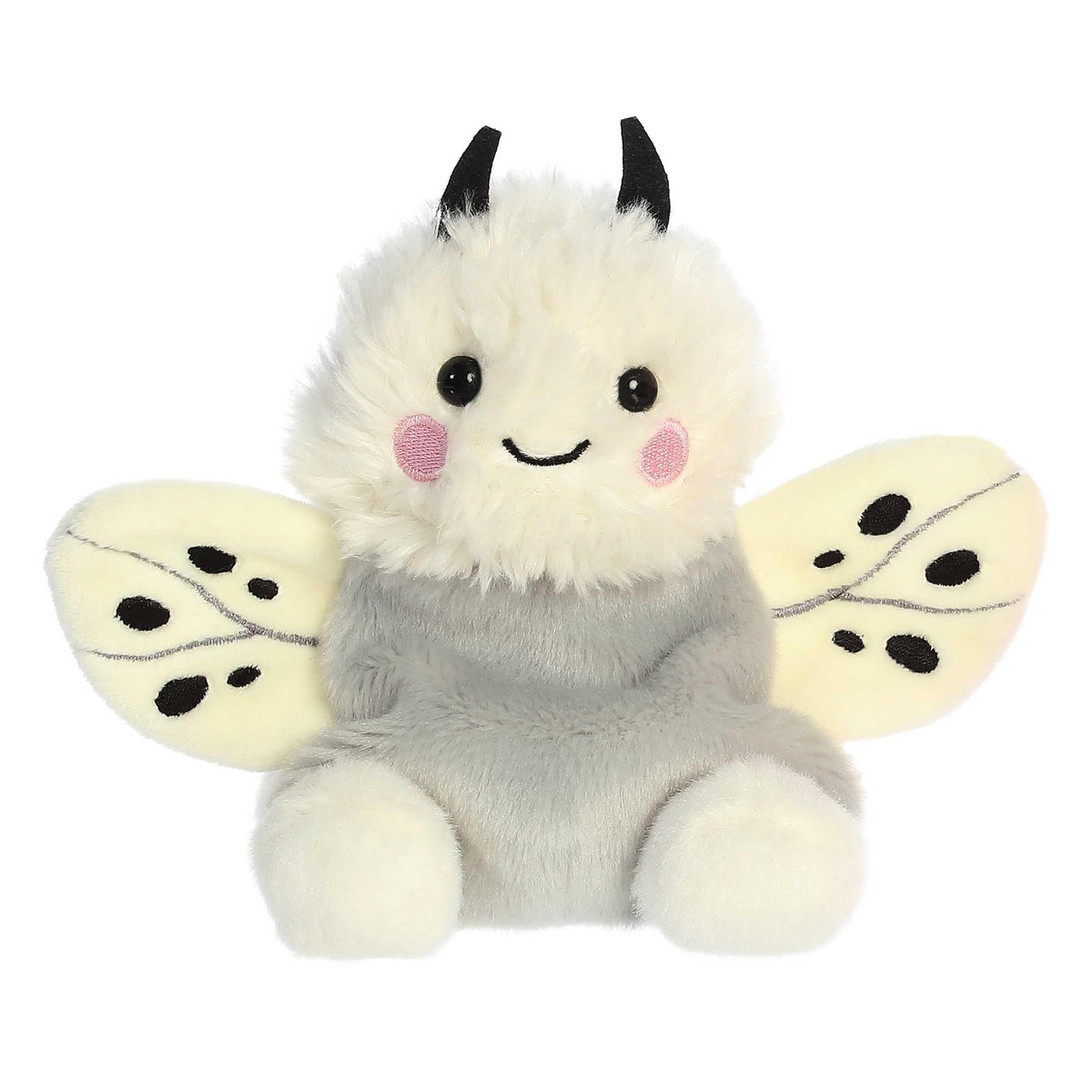 Aurora Palm Pals Astra Moth Plush – 5.5-Inch White Stuffed Animal