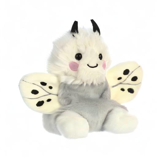 Aurora Palm Pals Astra Moth Plush – 5.5-Inch White Stuffed Animal